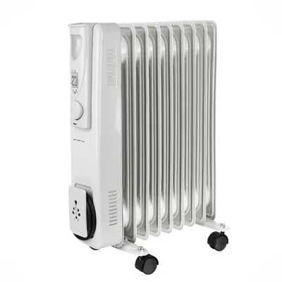 Produktbild von Emerio Ölradiator HO-128421 – 9 Rippen – Für Räume bis ca. 15 m² – Einstellbares Thermostat – 3 Heizstufen – Kontrollleuchte – Kippschutz – mit Rollen