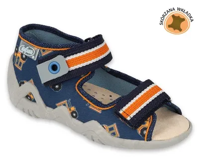 Produktbild von Jungen Sandalen Hauschuhe Befado Papi 350P029 Lederinnensohle