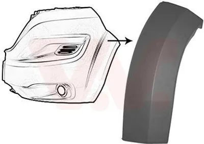 Immagine prodotto di VAN WEZEL Allargamento, parafango grigio anteriore sinistro per FIAT Ducato PEUGEOT