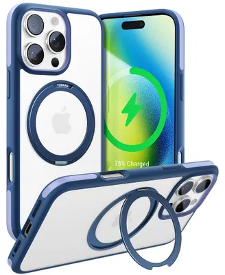 Zdjęcie produktu dla Torras – Ostand R Fusion MagSafe etui do iPhone 16 Pro – granatowy