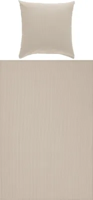 Produktbild von Erwin Müller Bettwäsche Rosenheim" taupe 1x 155x220 cm + 1x 80x80 cm"
