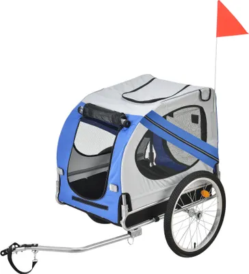 Produktbild von Príves na bicykel príves pre psov preprava psov do 26 kg príves na bicykel modrý [pro.tec]