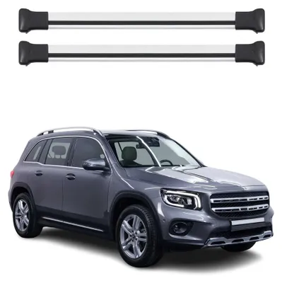 Produktbild von Dachträger Grundtäger für Mercedes GLB X247 2019-2026 75kg Aluminium Silber 2tlg