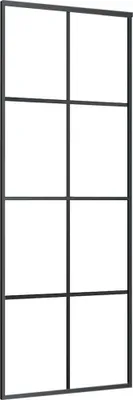 Obrázek produktu pro posuvné dveře vidaXL z hliníku a skla ESG 76x205 cm černé