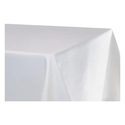 Produktbild von Tischdecke fleckenabweisen Leinenoptik Weiß 110x180 cm eckig bügelfrei wasserabweisend beschichtet Lotuseffekt
