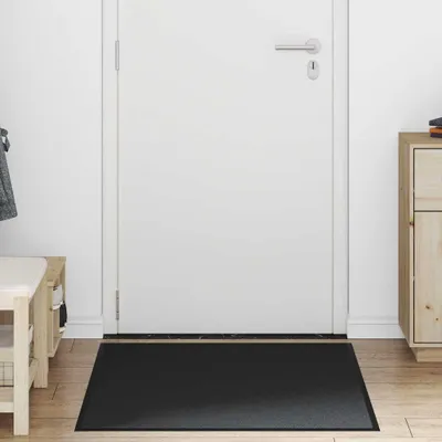 Produktbild von vidaXL Fußmatte 80x120 cm Schwarz