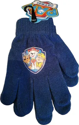 Produktbild von Kinder Strick-Handschuhe PAW Patrol, blau, OneSize ca. 4–8 Jahre