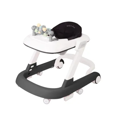Produktbild von 2 in 1 Baby Lauflernhilfe,Lauflernwagen Klappbar mit Musik,3-Gang Höhenverstellbar,Einstellbarer Geschwindigkeit,Gehfrei Babywalker ab 6 Monate Schwar