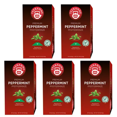 Zdjęcie produktu dla Teapot Premium Peppermint orzeźwiająca herbata ziołowa 45g 5-pak