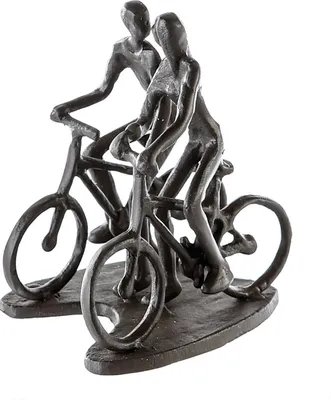 Produktbild von Casablanca by Gilde Dekofigur Design Skulptur Rad Tour brüniert H. 13 cm,74781