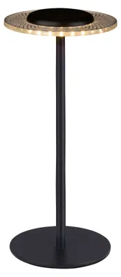 Image de Lampe de table LED Grundig - Lampe de chevet avec changement de couleur RGB et lumière blanche chaude - Sans fil avec fonction tactile - Lampe LED rechargeable par USB-C - 29 x 13 x 12 cm - Noir