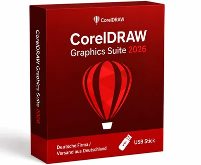 Produktbild von Corel CorelDRAW Graphics Suite 2026 + USB Stick / Kein Abo / Blitzversand