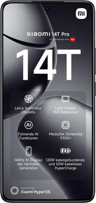 Produktbild von Xiaomi 14T Pro 512GB Titan Black