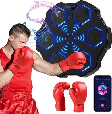 Obrázok produktu pre Boxovací stroj, pripojenie Bluetooth, interaktívny tréning, 2 páry rukavíc
