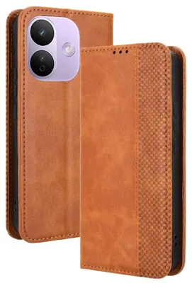 Produktbild von Xiaomi Redmi Note 17 Pro Hülle - Coverup Vintage Style Klapphülle - Braun