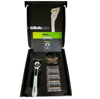 Produktbild von Gillette Rasierer, Labs + 5 Klingen Limited Edition Rasierer in weiss