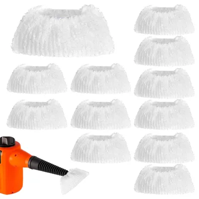 Productafbeelding van Dampfreiniger Vervangingshoezen - 12 Stuks Microvezel - Accessoire Voor Stoomreiniger