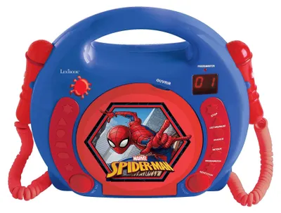Produktbild von Spider-Man Tragbarer CD-Player mit 2 Mikrofonen