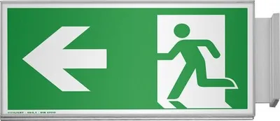 Produktbild von RIO Fahnenschild Fluchtweg, Format: 149,5x299mm