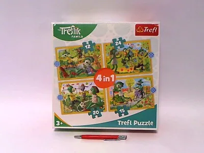 Zdjęcie produktu dla Puzzle 4W1 Wspolne Zabawy Treflikow 34358