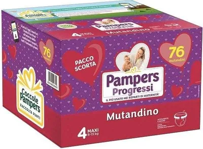 Produktbild von Pampers Progressi Mutandino Windelhosen 4 Maxi (8–15 kg) 4 x 19 Stück