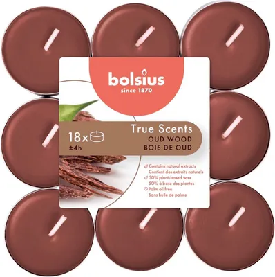 Obrázek produktu pro Bolsius vonná svíčka.Alu 4h Oud Wood