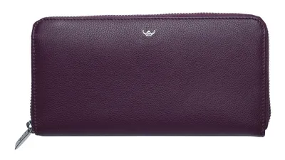 Image de Golden Head porte-monnaie Madrid RFID Protect Zipped Wallet Amarone violet foncé