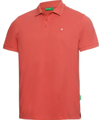 Produktbild von Benetton Poloshirt kurzarm uni, unifarben aus 100% Baumwolle