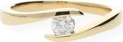 Produktbild von Ring Gold 750 Brillant JL10-07-0090 JuwelmaLux