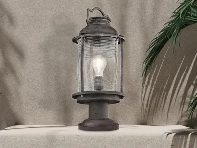 Produktbild von LED Außenleuchte Sockelleuchte, Industrielampe Terrassenbeleuchtung & Gartenweg