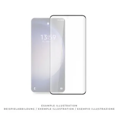 Image de prio 3D protection d'écran en verre trempé pour Samsung A55 noir
