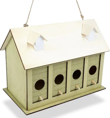 Produktbild von Vogelhaus aus Holz für Garten, Terrasse und Balkon