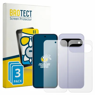 Produktbild von 3x BROTECT Entspiegelungs Schutzglas für Google Pixel 11 (Display+Rückseite) Schutzfolie Panzer Folie Glas Display Schutz matt