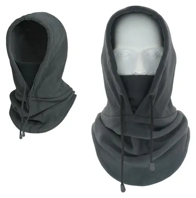 Obrázek produktu pro Sturmhaube z fleecu, balaclava, lyžařská maska, tmavě šedá, univerzální velikost