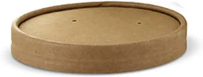 Produktbild von PAPSTAR Deckel für Suppenbecher "pure" rund braun 25 Stück