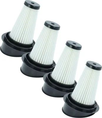 Produktbild von vhbw 4 Staubsaugerfilter kompatibel mit Grundig VCH9930, GMS3810, GMS3820, VCH 9129 L, VCH 9130 E, VCH9929L Staubsauger - HEPA-Filter Schwarz Weiß