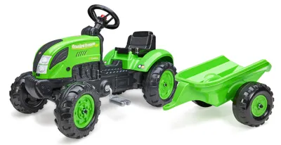 Zdjęcie produktu dla FALK Country Farmer Traktorek na Pedały z Przyczepką Zielony 2-5 lat