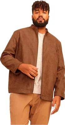 Produktbild von Jack & Jones 12264104_409_5XL, Motorradjacke, Uni, Erwachsener, Reißverschluss, Polyester, Braun