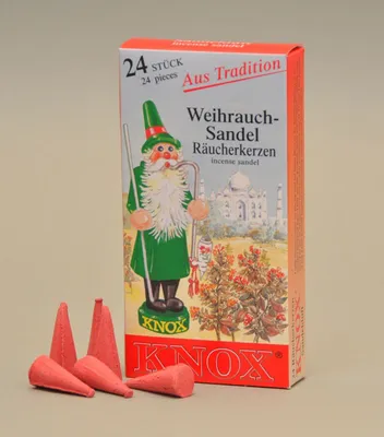 Produktbild von Knox Räucherkerzen - Sandel 24 Stück