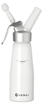Produktbild von HENDI Sahnespender weiß       0,5 L Aluminium         Kitchen Line