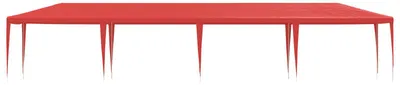 Zdjęcie produktu dla Namiot imprezowy vidaXL, czerwony, 1200 x 300 x 255 cm, PE i stal