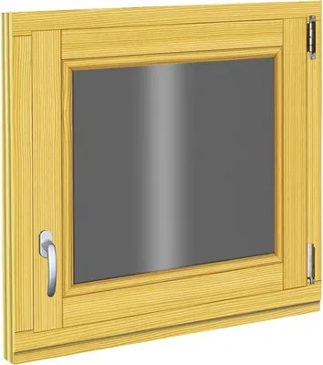 Produktbild von Holzfenster Fichte 680x680 mm DIN Rechts