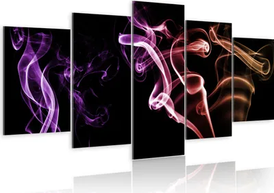 Immagine prodotto di Quadri astratti per parete, 100x50 cm, set di 5 pezzi – stampa su tela, decorazioni per la parete della camera da letto, quadri per il soggiorno, stampe su tela moderne, modello 030101-2