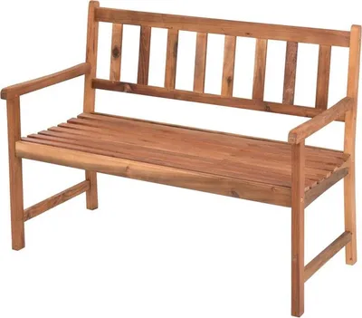 Produktbild von Gartenbank Akazie Bank Sitzbank Holzbank Parkbank 2-Sitzer massiv Akazien Holz