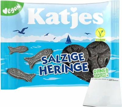Produktbild von Katjes Salzige Heringe (210g Packung) + usy Block