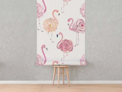 Produktbild von Coloray Fototapete 104x70 cm Latextapete Magicstick - Flamingo Rosen
