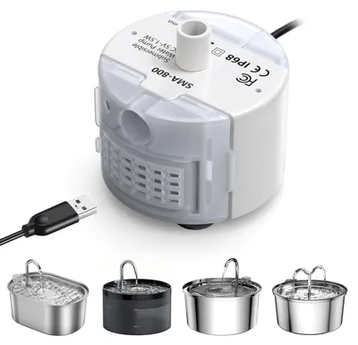 Productafbeelding van Reservepomp voor drinkfontein, roestvrij staal, 3,2 l, voor katten en honden
