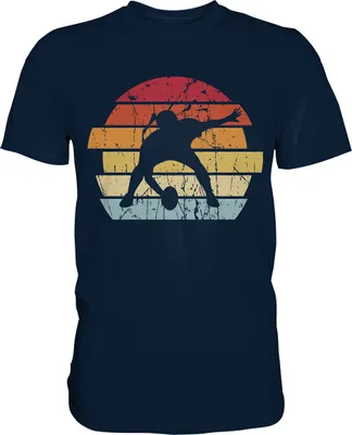 Produktbild von American Football Retro T-Shirt – Navy / 3XL