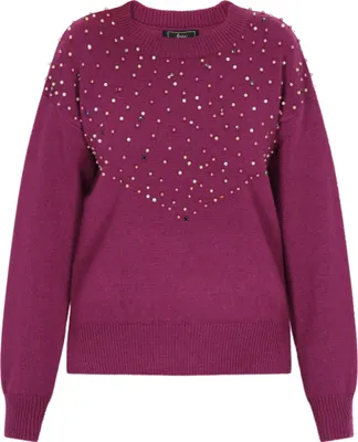 Obrázok produktu pre NAEMI dámsky pulóver – fialová farba, veľkosť XL/XXL