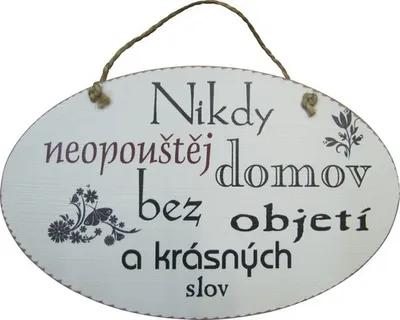 Obrázek produktu pro Dřevěná dekorace na zeď, cedule s nápisem 2818-6 18x28 cm
